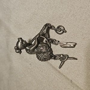 Vintage LCD Lindsay Claire Designs Ballerina Pewter Brooch